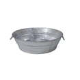 thumbnail image 1 of Behrens 105LFT 3 Gallon Hot Dipped Steel Low Flat Tub, Silver, 1 of 3