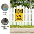 thumbnail image 3 of BTFSigns 16" x 12" Aluminum Duck Crossing Signs, Slow Down Sign For Yard,Funny Traffic Sign Wall Decor Rust-Resistant, Easy to Install, Ideal for Streets, Driveways, Wall Art and Outdoor Decor, 3 of 5