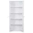 thumbnail image 4 of iTopRoad Wardrobe Storage Cabinet, Armoire Closet with Doors, Standing Orgaziner Box  Furniture, White Finish, 4 of 10