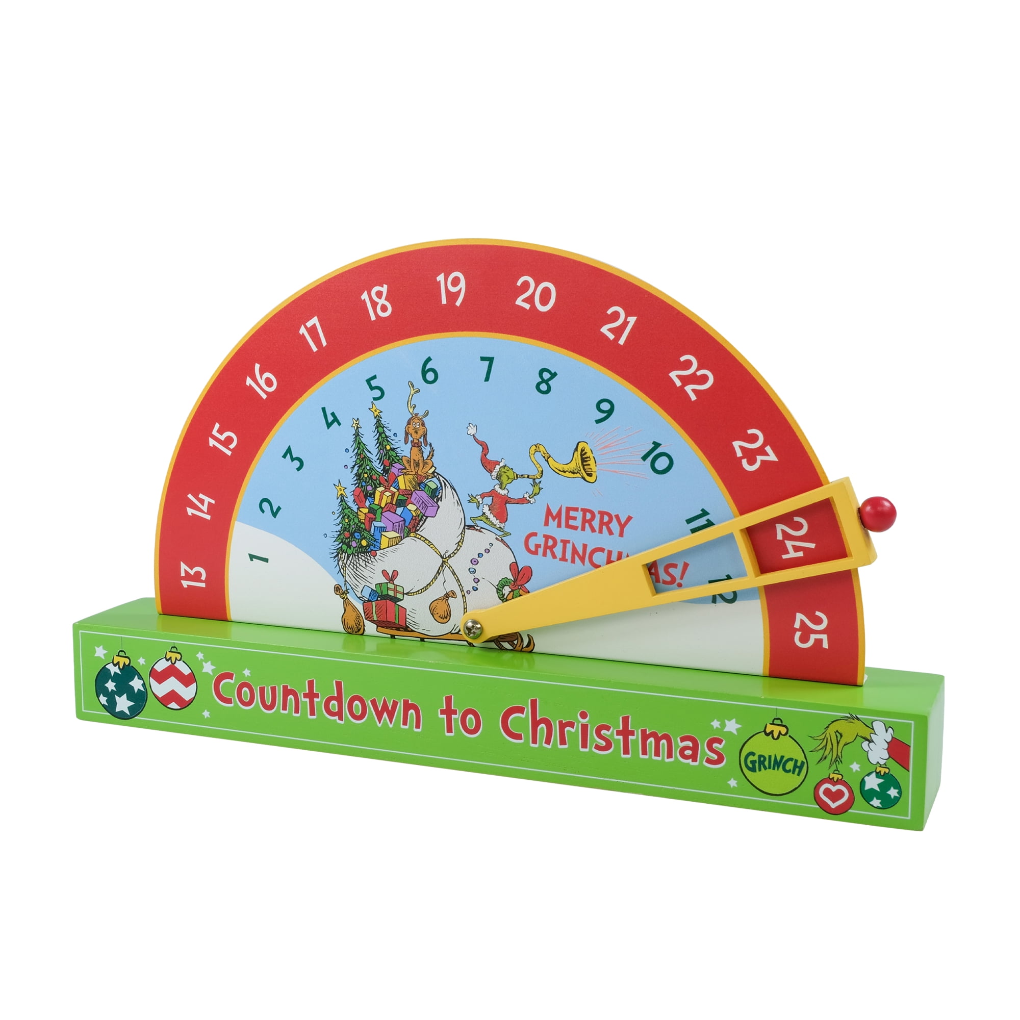 DC Grinch MDF Countdown Calendar, by Ruz - Walmart.com