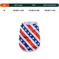 thumbnail image 3 of Small Dog and Cat Summer Tank Top, USA Independence Day Themed Pet Shirt, Breathable and Comfortable Pet Apparel for 11-15 lb Pets, Patriotic Holiday Outfit, Festive Pet Owner Gift, 3 of 6