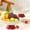 Multicolor, variant on 9.84 Inch Plastic Fruit & Veggie Tray with Detachable Drain Base | Multi-Purpose Snack Serving Platter for Kitchen, Parties & Picnics | Colorful Household Serving Dish