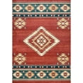 thumbnail image 2 of nuLOOM Tribal Diamond Margene Red 5' x 7' 5" Area Rug, 2 of 2