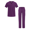 Eggplant, variant on Adar Addition Go-Basic Scrub Set For Men - Classic V-Neck Scrub Top & Cargo Scrub Pants
