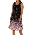 thumbnail image 2 of SAATLERI Womens Summer Dresses Trendy Casual Plus Size Sundresses for Women Floral Print Sleeveless Crew Neck Tank Dresses with Pockets, 2 of 5