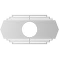 thumbnail image 4 of 30"W x 15"H x 7 7/8"ID x 1"P Chrysler Architectural Grade PVC Pierced Ceiling Medallion, 4 of 8