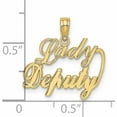 thumbnail image 3 of 10K Yellow Gold Lady Deputy Charm (30.25 X 8.25) Made In United States -Jewelry By Sweet Pea, 3 of 6