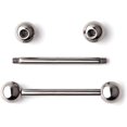 thumbnail image 3 of Glaciersei Grade 23 Titanium Externally Threaded Nipple Shield Barbell Ring Bar Body Piercing 14G, 3 of 4