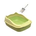 thumbnail image 2 of Milaget Open Litter Box for Indoor Cats Bedpan Bedpan Cat Litter Container Portable Anti Splashing Lowered Front Sifting Litter Basin M, 2 of 9