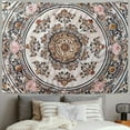 thumbnail image 2 of Shiartex  Mandala Tapestry Aesthetic,Boho Tapestry Wall Hanging,Pink Floral Medallion Tapestries,Bohemian Wall Art Hippie Decor for Bedroom Living Room Dorm 40x60inch, 2 of 6