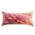 thumbnail image 3 of Satin Pillow Case Standard Silk Pillow Cover for Hair and Skin Envelope Closure Beautiful Dahlia Flower 20"x26", 3 of 9