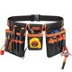 thumbnail image 1 of Herramienta de bolsillo doble negra con bolsa para cinturón, bolsa pequeña para almacenamiento de herramientas de ferretería, kit de herramientas para electricista, kit de reparación multifuncional, 1 of 5