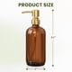 thumbnail image 5 of Dispensador de jabón AmazerBath, vidrio ámbar, 500 ml, paquete de 2, 5 of 9