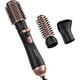 thumbnail image 1 of Cepillo para secador de pelo Mooqlizz, voluminizador giratorio 3 en 1, rosa y negro, 1 of 7