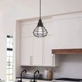 thumbnail image 2 of Industrial 1-Light Pendant Lighting Kitchen Island Hanging Vintage Farmhouse Pendant Light for Dining Room with Metal Cage, 2 of 8