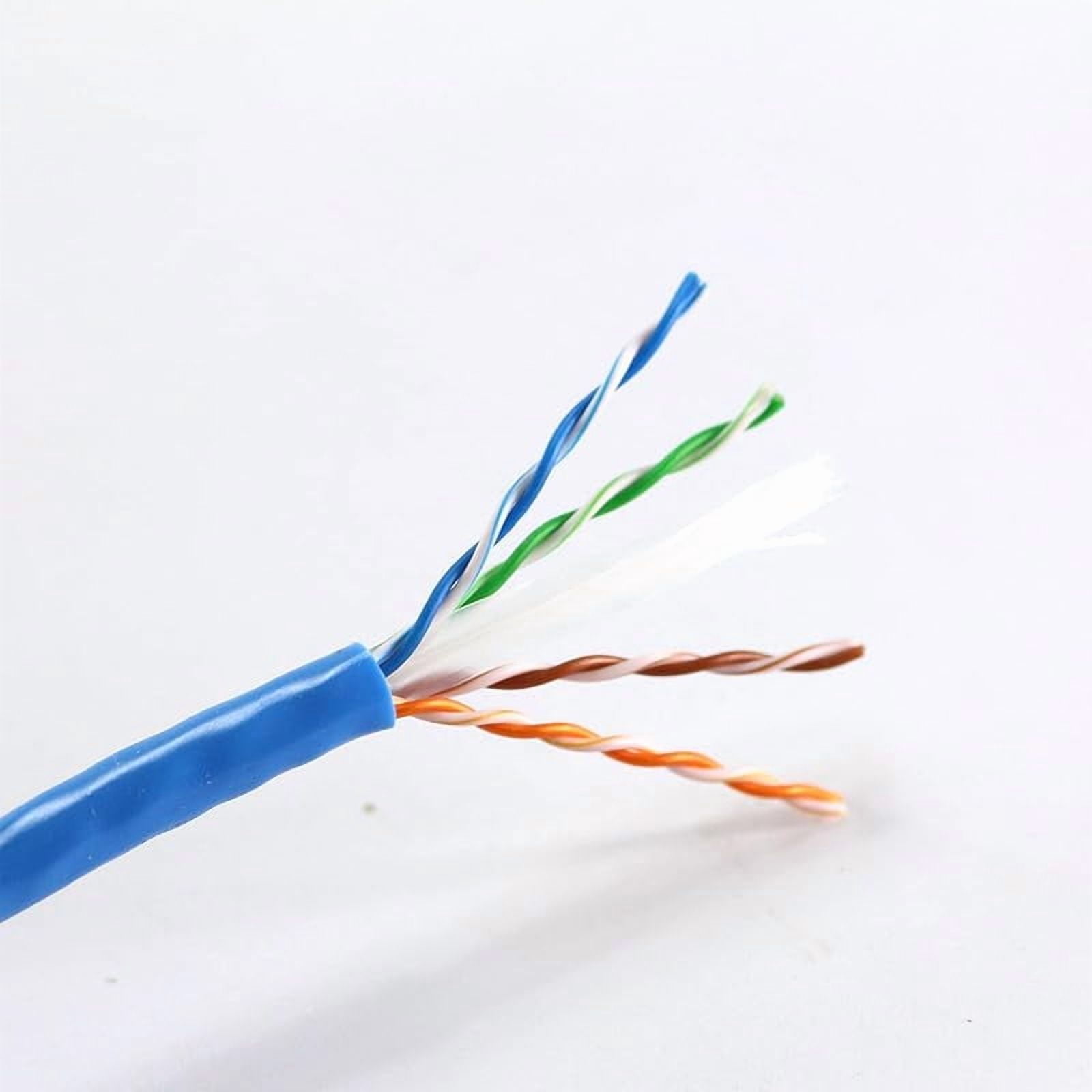 Cat6 300ft CCA Ethernet Cable Bulk, 23AWG UTP for DIY Smart Home/Online School/Basic Security Cameras,WiFi Routers Non-Plenum(300ft,Utp cat6e cca)