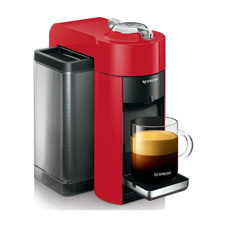 Nespresso Vertuo Coffee and Espresso Maker by De'Longhi with Aeroccino Milk Frother - Shiny Red