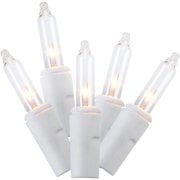 Holiday Time Icicle Light Set White Wire Clear Bulbs, 300 Count