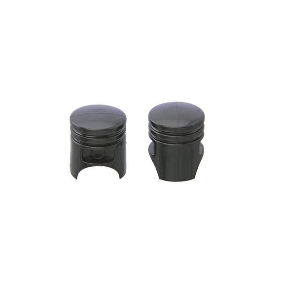 Alta Bicycle Bike Bicycle Piston Bike Valve Caps, Multiple Colors (Black)