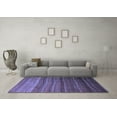 thumbnail image 3 of Ahgly Company Indoor Rectangle Abstract Blue Modern Area Rugs, 4' x 6', 3 of 4