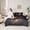Red Black, variant on jejeloiu Oil Painting Drum Kit 7-Piece Twin Bedding Sets,Rock Music Instrument Bedding Comforter Set For Boys Kids Reversible