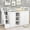 3: White, variant on Harper & Bright Designs Twin Size Low Loft Bed with Storage Staircase and Window, Wooden Twin Loft Bed Frame with Under-Bed Space, Gray