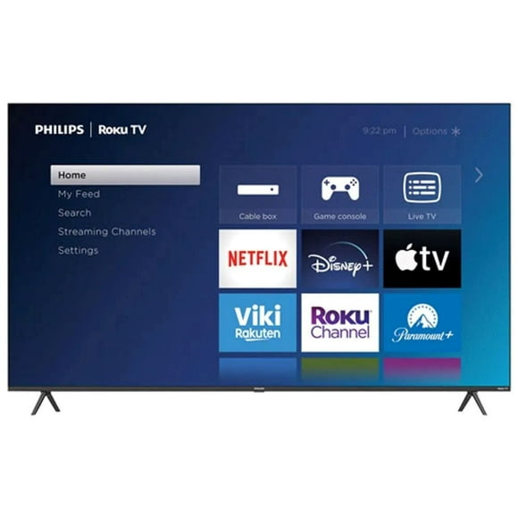 Refurbished Philips 75 inches 4K UHD HDR LCD Direct Lit Roku Smart TV (75PUL6673/F6) - 2023