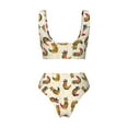 thumbnail image 6 of Rocae Boho Chicken for Bikini Set for Women Two Piece Sexy High Swimsuits Split Crossover Bikini X-Large, 6 of 9