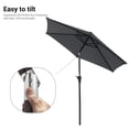 thumbnail image 2 of ACEGOSES 7.5 FT Outdoor Patio Umbrella and Shade Market Table Umbrella Outside with a Crank for Garden, Deck and Pool,Gray, 2 of 6
