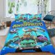 thumbnail image 2 of Ruedas Monstruo Poderosas Conjunto de sábanas temático, trío de piezas, cómodo y amigable con la piel, diseño único, regalo de decoración para el hogar para familiares, amigos y fans,173cm *218cm, 2 of 6