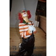 thumbnail image 4 of Nifao Standing clown with flowers - Bronze Statue – Home Office Decor Sculpture, 21"L x 10.5"W x 38"H, 4 of 12