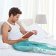 thumbnail image 5 of Balery Tranquil Ocean Canoe Journey Pantalones de pijama para hombre, pijama ultraligero, pantalón de descanso-X-Large, 5 of 6