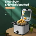 thumbnail image 3 of Graflsoa 2.5L Compact Electric Deep Fryer for Home Use, 1000W High Power, Multi-Function Stainless Steel Frying Pot, 110V US Voltage, Overheat Protection, EU/US Plug Options, 3 of 6