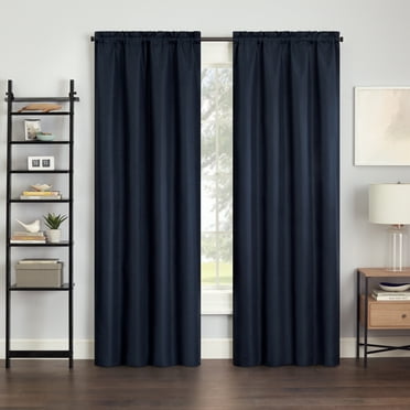 Eclipse Samara Solid Blackout Single Panel, Indigo, 42" W x 84" L