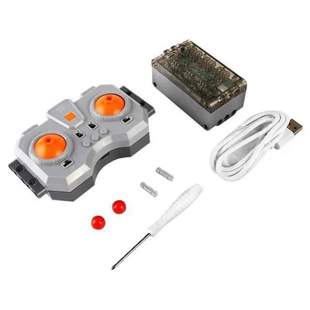 Blocks MOULD KING 6CH APP Linear Motor Remote Control 6.0 Fast Speed Charging Powered Module Battery Box for MOC PF Technical Cars 240120