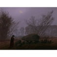 thumbnail image 3 of Friedrich, Caspar David 14x12 Black Modern Framed Museum Art Print Titled - A Walk at Dusk, 3 of 5