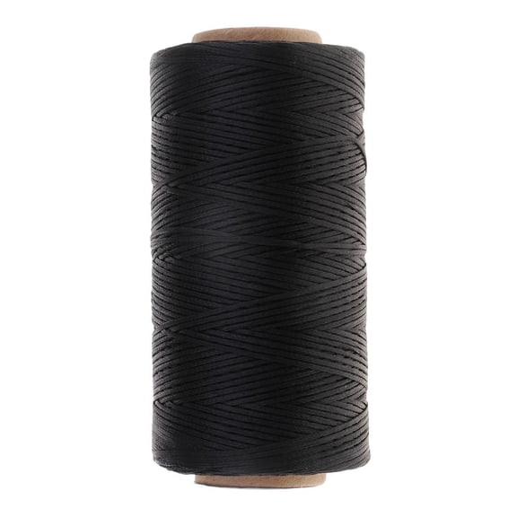 Yunhgft 260M 0.8mm Leather Sewing Waxed Thread Hand DIY Stitching Cord Craft Black