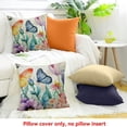 thumbnail image 4 of PRATYUS Square Cushion Cover Flowers Butterflies Watercolor 1 Pack 24x24in, 4 of 5