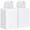 White 5.25x3.2x8in, variant on Brown 8x4x10in Paper Gift Bags Medium Size for Retail Shopping and Events