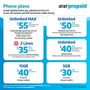 AT&T Moto G 5G, 64GB, Blue - Prepaid Smartphone