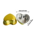 thumbnail image 3 of Tanxxt Cake Boxes Heart Shaped Aluminum Foil Cake Pan Disposable Heart Shaped Cake Pans With Heart Spoons & Love Cupcake Topper For Valentine's Day Mother's Day Wedding Set Of 10,D,3.46 Inch, 3 of 9