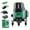 Green 2-Line Laser, variant on NEWBEAT High-Visibility Green Cross-Line Laser Level with 5 Plumb Points, Dual 3600mAh Batteries & Type-C