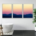 thumbnail image 3 of IDEA4WALL Framed Canvas Wall Art Yellow Pink Sky with Blue Green Mountains Landscape Wilderness Photography Minimalism Modern Scenic Colorful for Living Room, Bedroom, Office, 3 of 5
