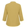 thumbnail image 5 of Women's Oversized Tshirts Retro Pleated Linen Like Regular Fit Shirt Long Sleeve Shirts for Women, 5 of 5