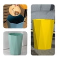 thumbnail image 6 of Slim Vertical Trash Can with Wavy Design, 12L Plastic Garbage Bin for Bathroom, Bedroom & Office, Compact Small Wastebasket for Narrow Spaces, Black |, 6 of 6