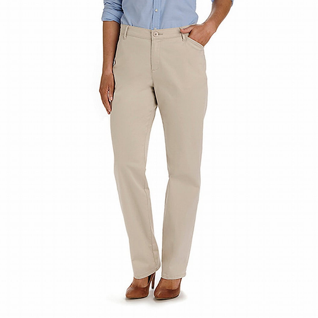 women's lee comfort fit twill pants