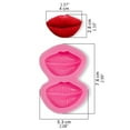 thumbnail image 3 of Whoamigo Valentine's Day Lips Silicone Mold Red Lips Shape Moulds 5 Styles to Choose, 3 of 17
