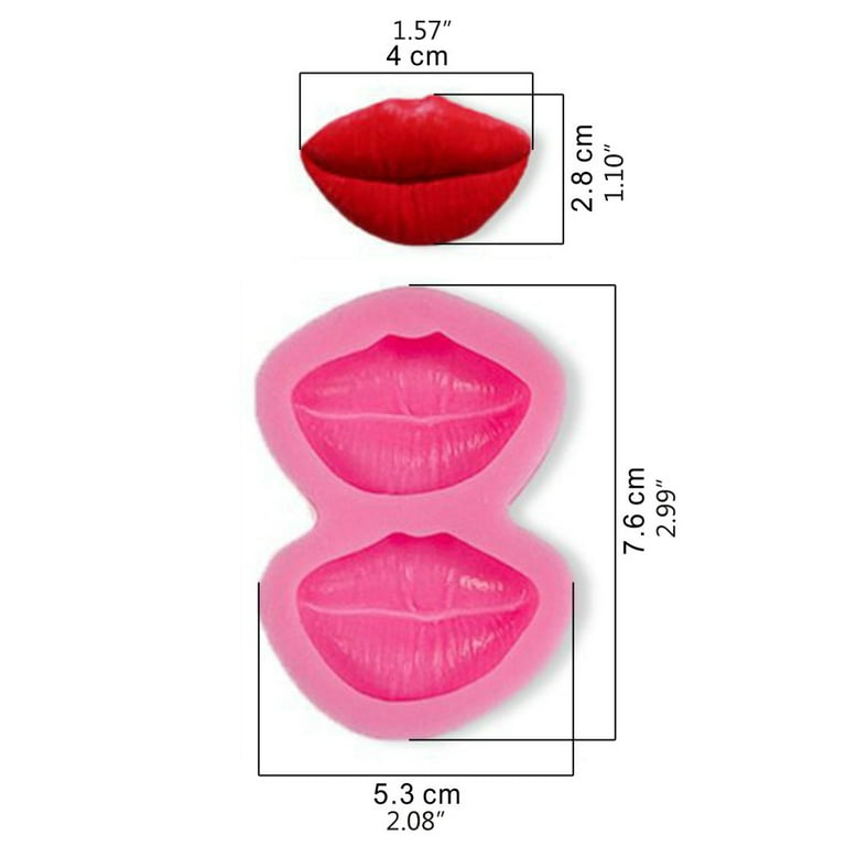 Valentine's Gift Valentine's Day Lips Silicone Mold Sexy Red Lips