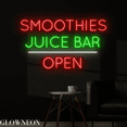thumbnail image 3 of Glowneon Smoothies Juice Bar Open Neon Sign, Smoothy & Juice Led Sign, 3 of 4