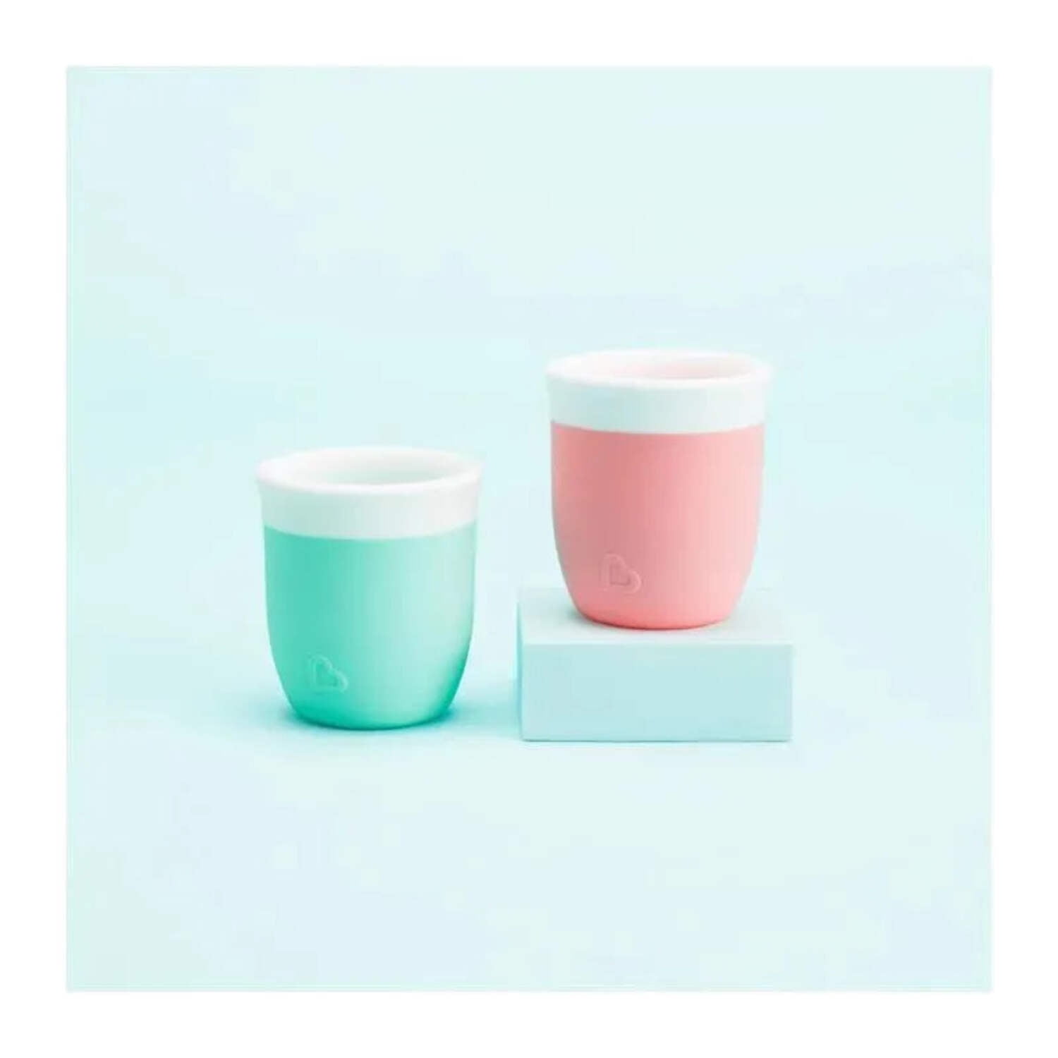 Munchkin® C’est Silicone!™ Open Toddler Training Cup, 2 Ooz, Coral, Unisex